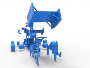 Pavement Winged Sprint car Scale 1 to 25 3D Print Model