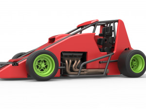 Pavement Sprint car Scale 1 to 25 Modèles 3D en vedette