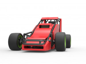 Pavement Sprint car Scale 1 to 25 Modèles 3D en vedette