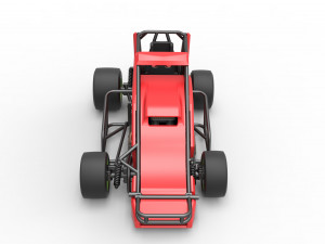 Pavement Sprint car Scale 1 to 25 Modèles 3D en vedette