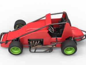 Pavement Sprint car Scale 1 to 25 Modèles 3D en vedette
