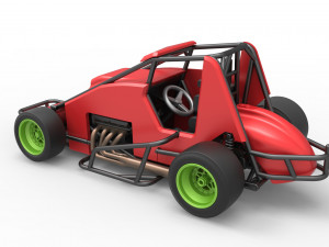 Pavement Sprint car Scale 1 to 25 Modèles 3D en vedette