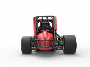 Pavement Sprint car Scale 1 to 25 Modèles 3D en vedette