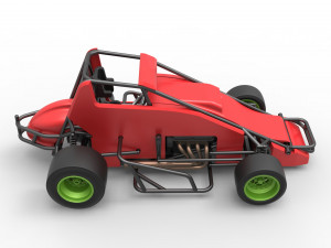 Pavement Sprint car Scale 1 to 25 Modèles 3D en vedette