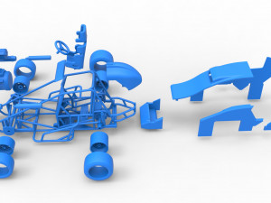 Pavement Sprint car Scale 1 to 25 Modèles 3D en vedette
