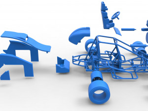 Pavement Sprint car Scale 1 to 25 Modèles 3D en vedette