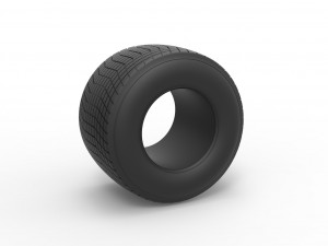 Diecast Dirt Sprint racing tire 20 Scale 1 to 25 3D Print Model