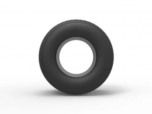 Dirt Sprint racing tire 20 Scale 1 to 25 3D Print Model