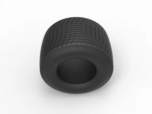 Dirt Sprint racing tire 20 Scale 1 to 25 3D Print Model
