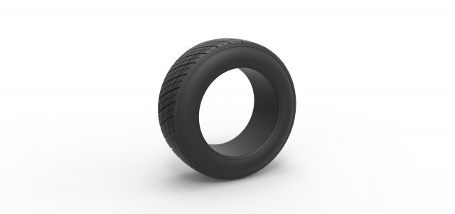 Dirt Sprint racing front tire 7 Scale 1 to 25 3D Принт Модель .c4d .max .obj .3ds .fbx .stl .blend