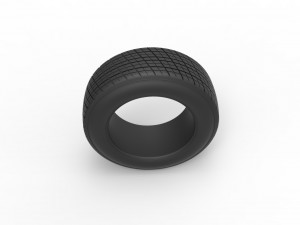 Dirt Sprint racing front tire 7 Scale 1 to 25 3D Принт Модель