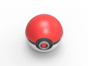 Poke Ball 3D Print Model