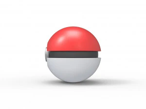 Poke Ball 3D Print Model
