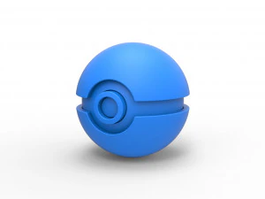 Poke Ball 3D Print Model