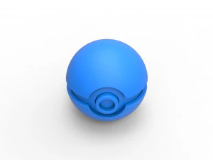 Poke Ball 3D Print Model