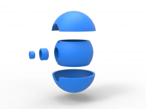 Poke Ball 3D Print Model
