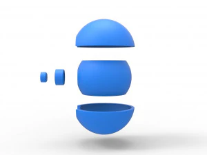 Poke Ball 3D Print Model