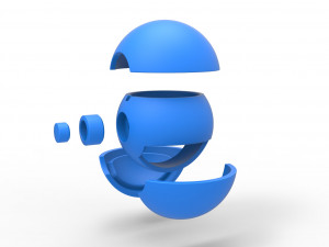 Typing Ball Modello di stampa 3D