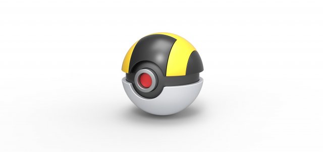 Ultra Ball 3D Print Model .c4d .max .obj .3ds .fbx .stl .blend 