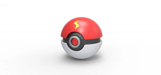 Orb of Pikachu 3D Print Model .c4d .max .obj .3ds .fbx .stl .blend 