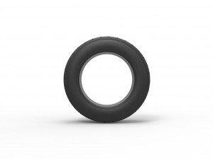 Dirt Sprint racing front tire 8 Scale 1 to 25 Modello di stampa 3D