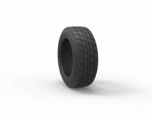 Dirt Sprint racing front tire 8 Scale 1 to 25 Modello di stampa 3D