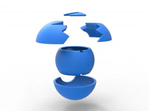 Moon Ball 3D Print Model