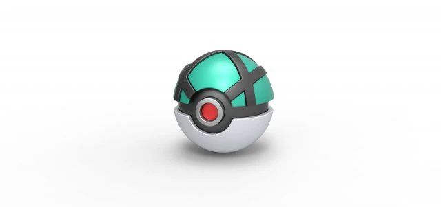 Net Ball 3D Print Model .c4d .max .obj .3ds .fbx .stl .blend 