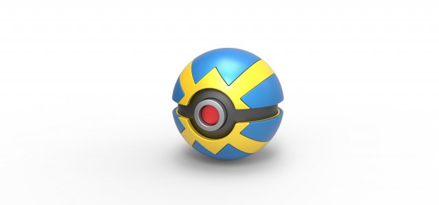 Quick Ball 3D-Druckmodell .c4d .max .obj .3ds .fbx .stl .blend 