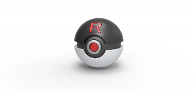 Team Rocket Ball 3D Print Model .c4d .max .obj .3ds .fbx .stl .blend 