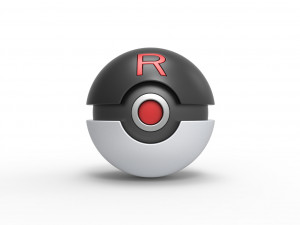 Team Rocket Ball Model Cetak 3D