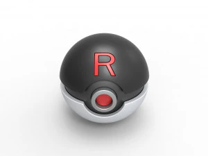 Team Rocket Ball 3D Print Model
