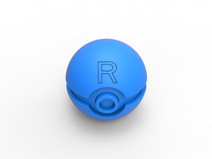 Team Rocket Ball Model Cetak 3D