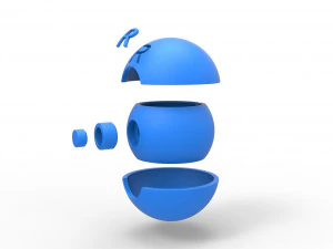 Team Rocket Ball 3D Print Model
