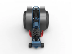 Fun short Super modified Pulling tractor Version 2 Scale 1 to 25 3D Print Model