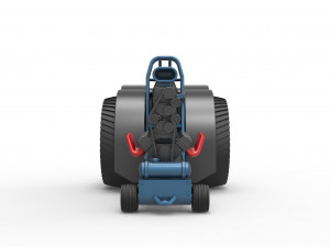Fun short Super modified Pulling tractor Version 2 Scale 1 to 25 Model Cetak 3D