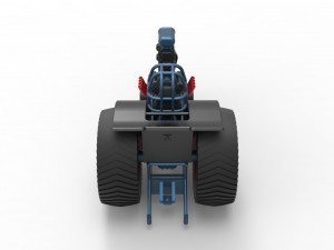 Fun short Super modified Pulling tractor Version 2 Scale 1 to 25 Model Cetak 3D