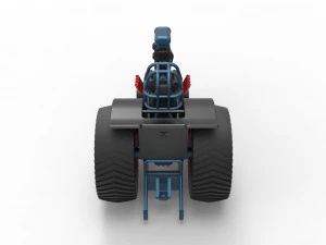 Fun short Super modified Pulling tractor Version 2 Scale 1 to 25 3D Print Model