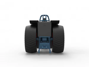 Fun short Super modified Pulling tractor Version 2 Scale 1 to 25 3D Print Model