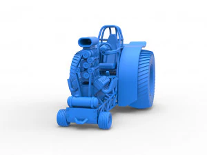 Fun short Super modified Pulling tractor Version 2 Scale 1 to 25 3D Print Model
