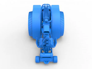 Fun short Super modified Pulling tractor Version 2 Scale 1 to 25 3D Print Model