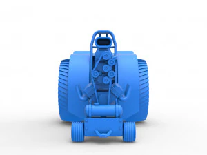 Fun short Super modified Pulling tractor Version 2 Scale 1 to 25 3D Print Model