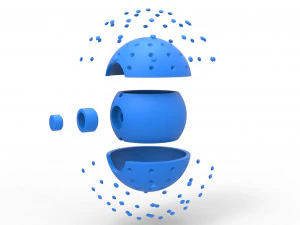 Diamond Ball 3D Print Model