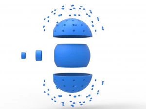 Diamond Ball 3D Print Model