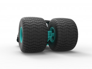 Concept dragster truck Scale 1 to 25 3D Print Model
