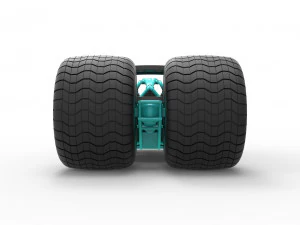 Concept dragster truck Scale 1 to 25 3D Print Model