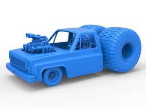 Concept dragster truck Scale 1 to 25 3D Print Model