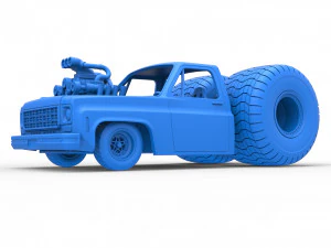 Concept dragster truck Scale 1 to 25 3D Print Model