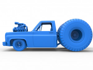 Concept dragster truck Scale 1 to 25 3D Print Model