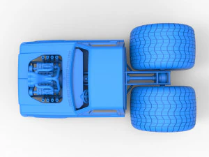 Concept dragster truck Scale 1 to 25 3D Print Model